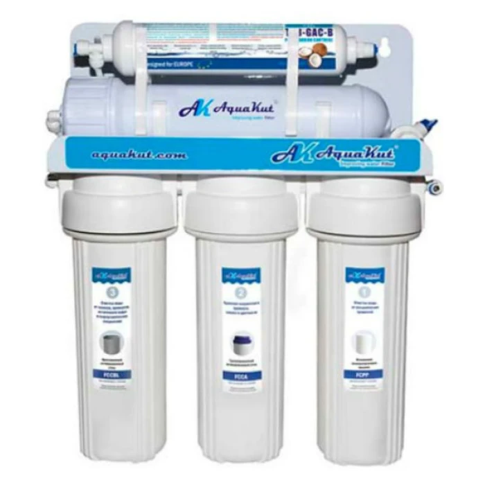 Обратный осмо 5-ти ступенчатый Aquakut 50G пластиковый бак 3,2G (000063834)