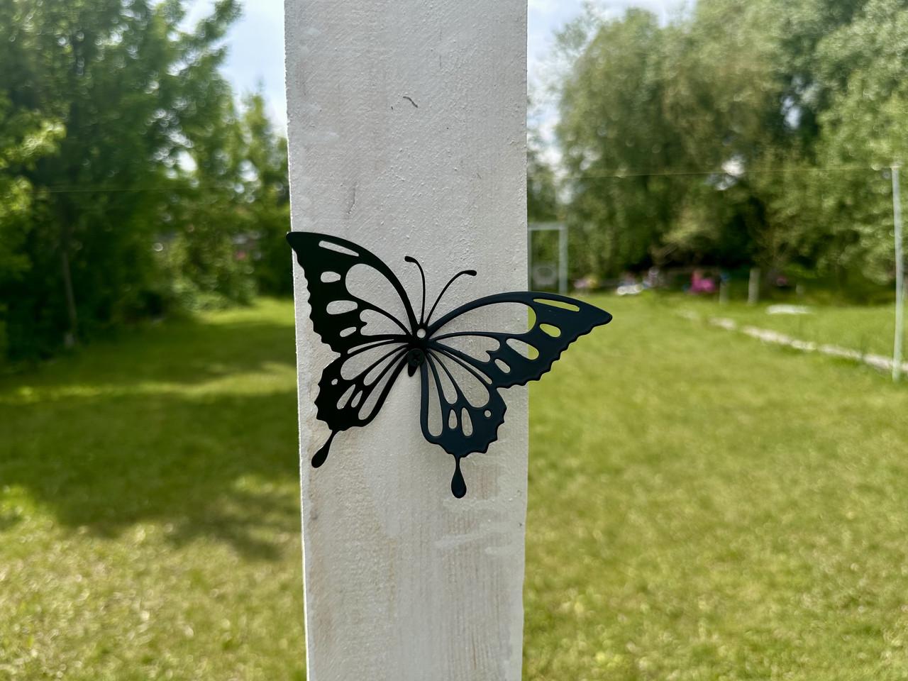 Декор для беседки/сада/двора набор бабочек из металла 3 (DCR079) - фото 4