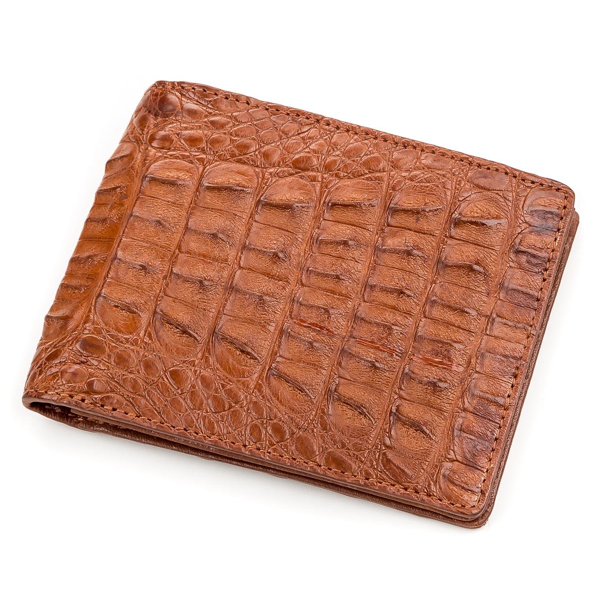 Кошелек Crocodile leather 18164 кожа Коричневый (22287)
