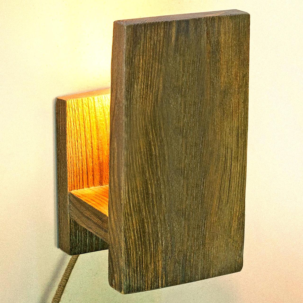 Світильник настінний з дерева Сайлом Мускат (БРА-001107)