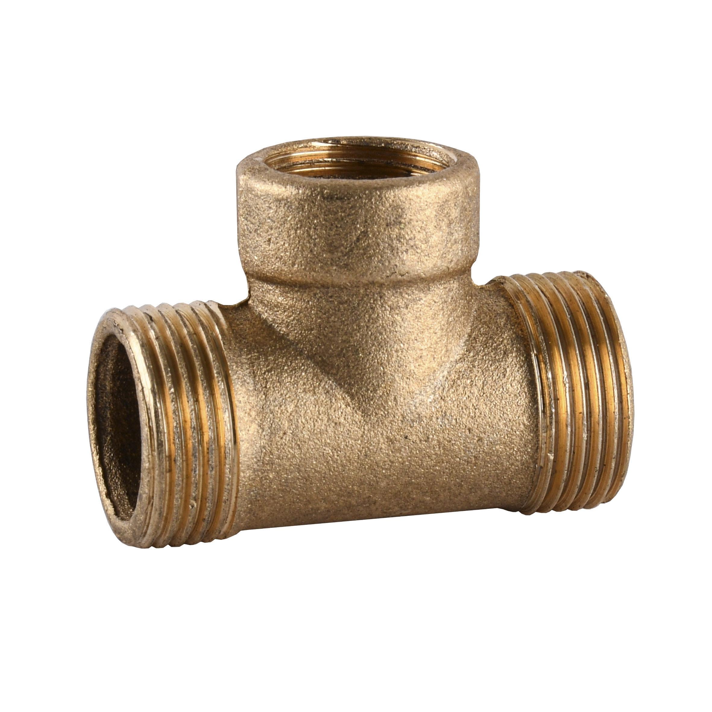 Тройник редукционный латунный 3/4″ЗР х 1/2″ВР х 3/4″ЗР литейный усиленный 664Б (000011657) Тройник редукционный латунный 3/4″ЗР х 1/2″ВР х 3/4″ЗР литейный усиленный 664Б (000011657)