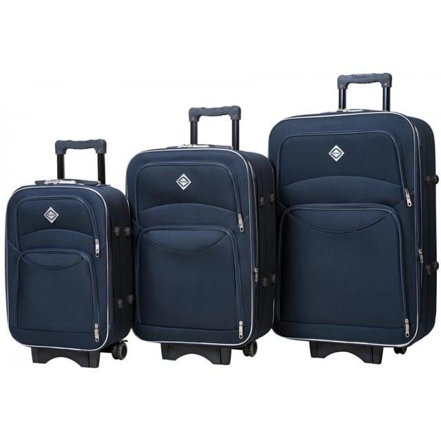 Набр валіз Bonro Style 3 шт. Синій (2670149129)