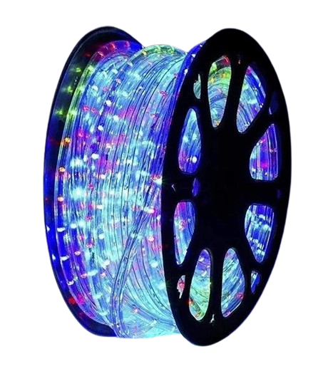 Гірлянда світлодіодна Дюралайт 50 м з перехідником Різнокольоровий (4938045)