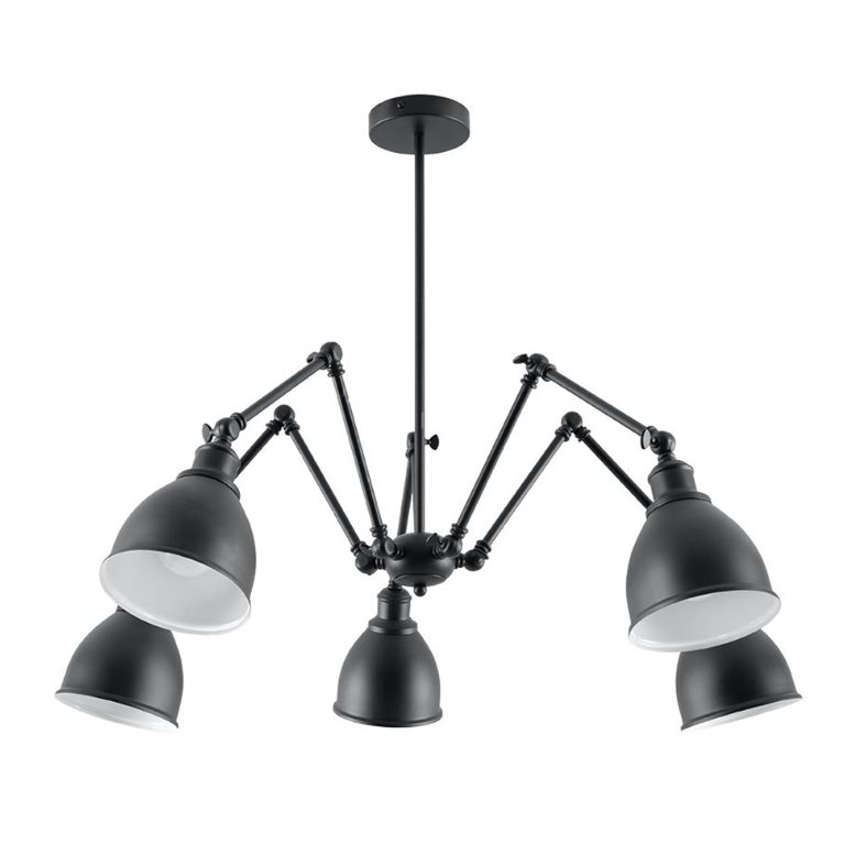 Люстра SOLLUX LIGHTING Stark Shade 5 Черный (sl.0615)