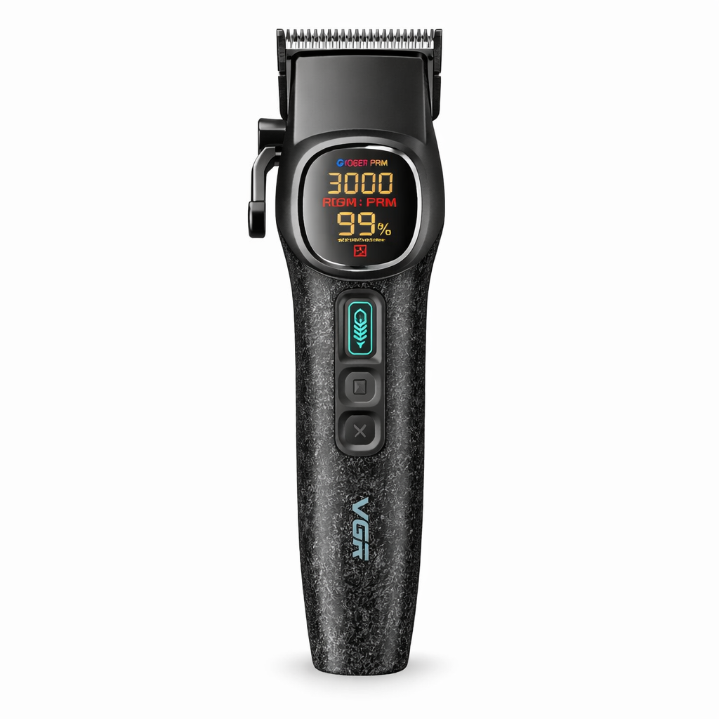 Тример VGR V 640T з LED дисплеєм 3 насадки Чорний (31330580)