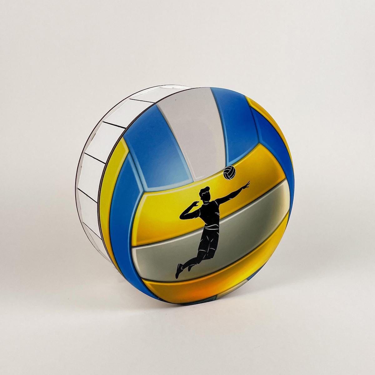 Коробка подарункова кругла "Волейбольний м'яч" (5194)