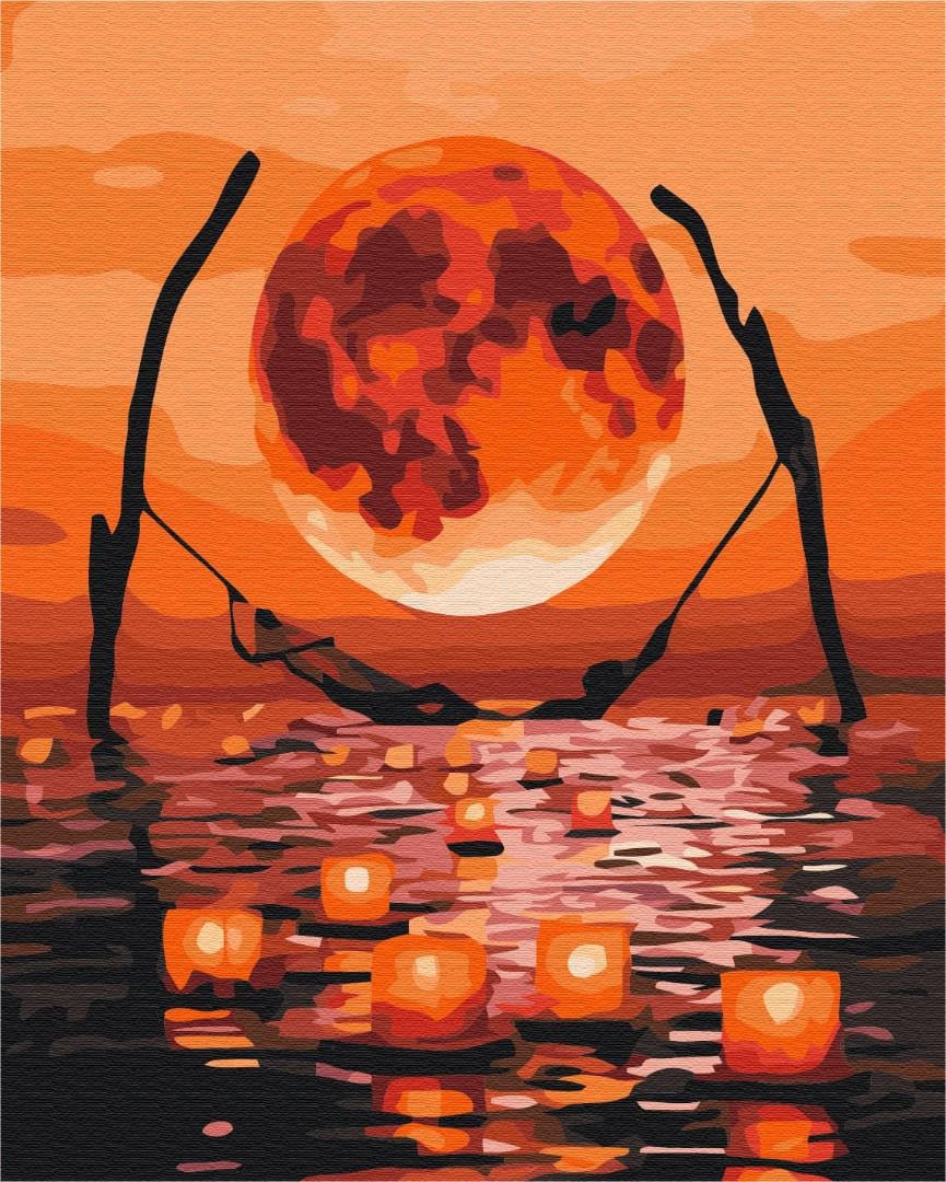 Картина по номерам Brushme Луна полного релакса 40x50 см (BS32226)