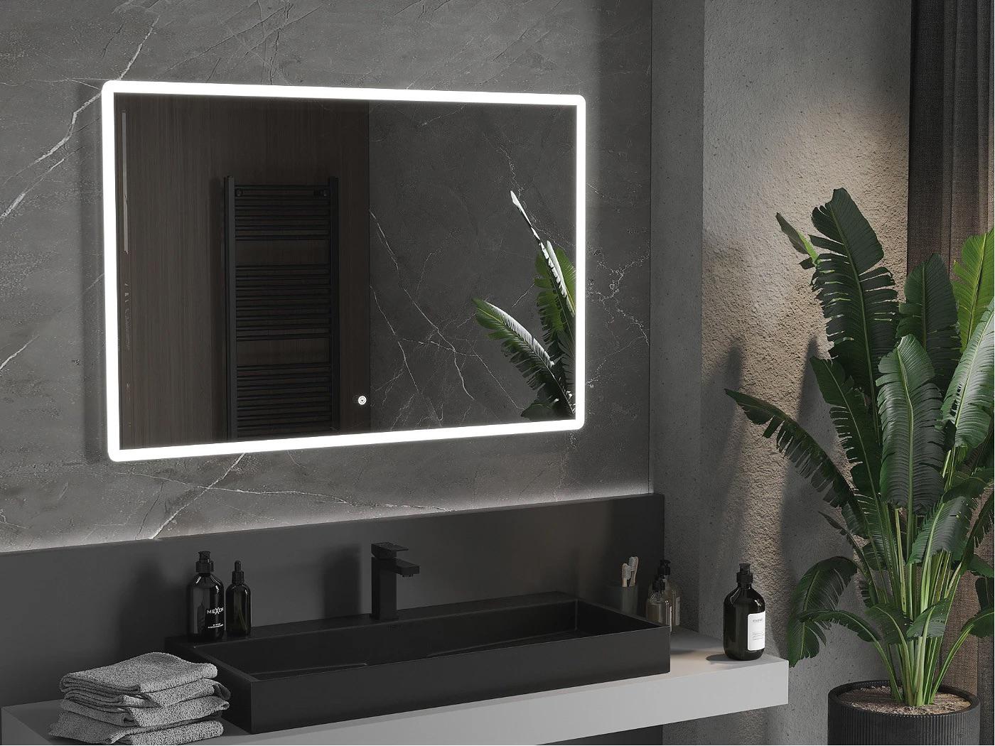 Зеркало Dim Dzerkal CABEA с LED-подсветкой и сенсорным управлением 80х120 см (11346)