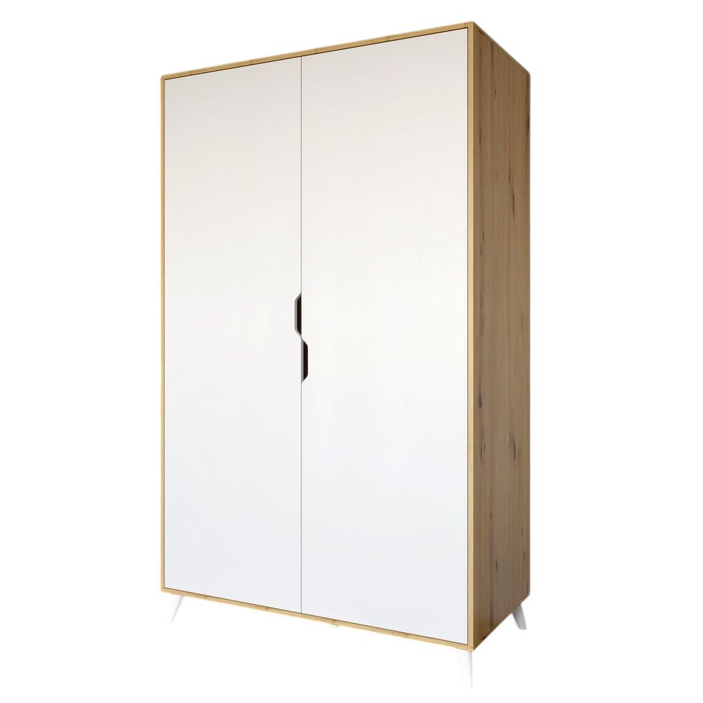 Шкаф двухдверный М-Зон Борн 1200 Дуб Артизан/Нимфея Альба (MZN-031054) - фото 2 Шкаф двухдверный М-Зон Борн 1200 Дуб Артизан/Нимфея Альба (MZN-031054) - фото 2