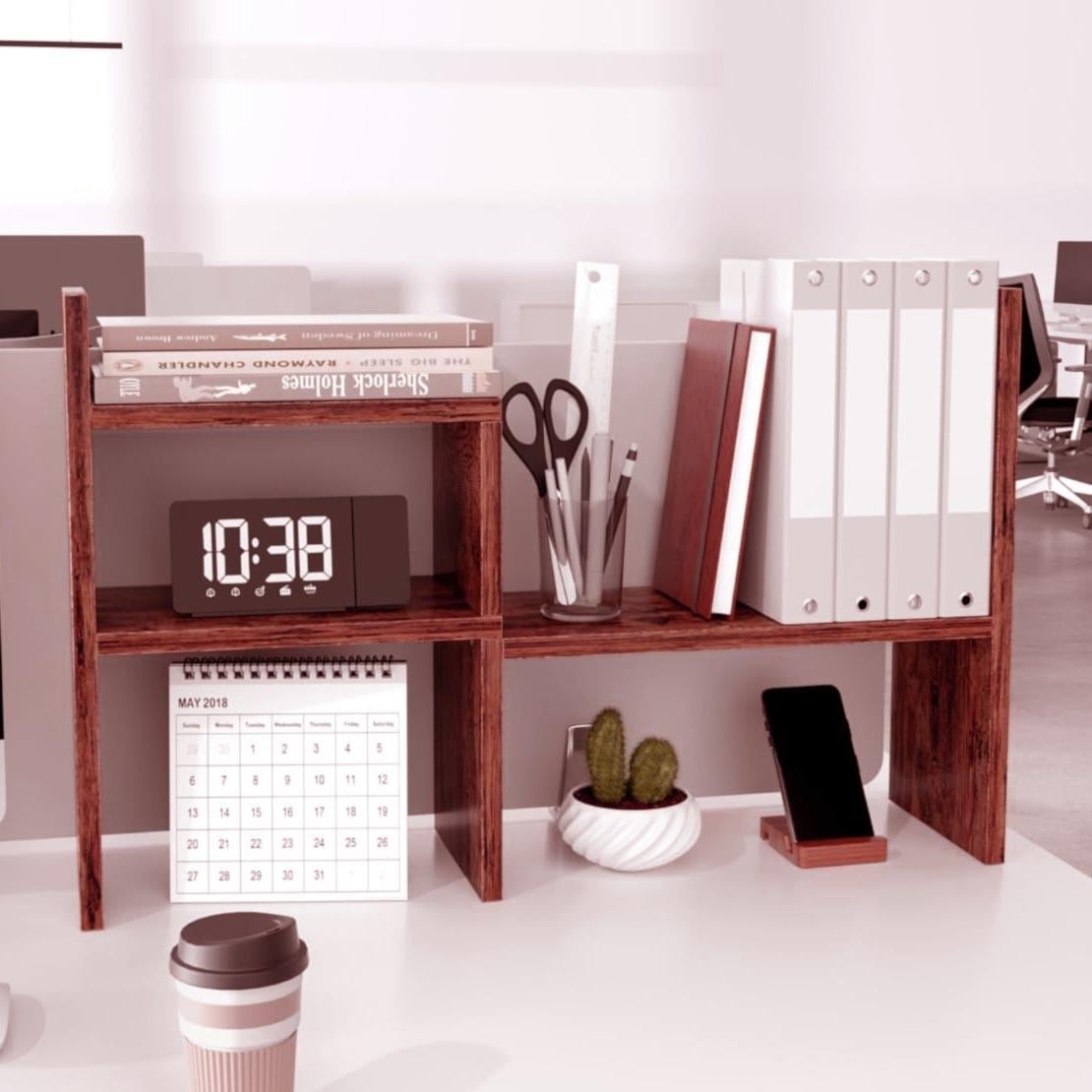 Полка книжная настольная из дерева Латинара Шафран (КПА-022506)