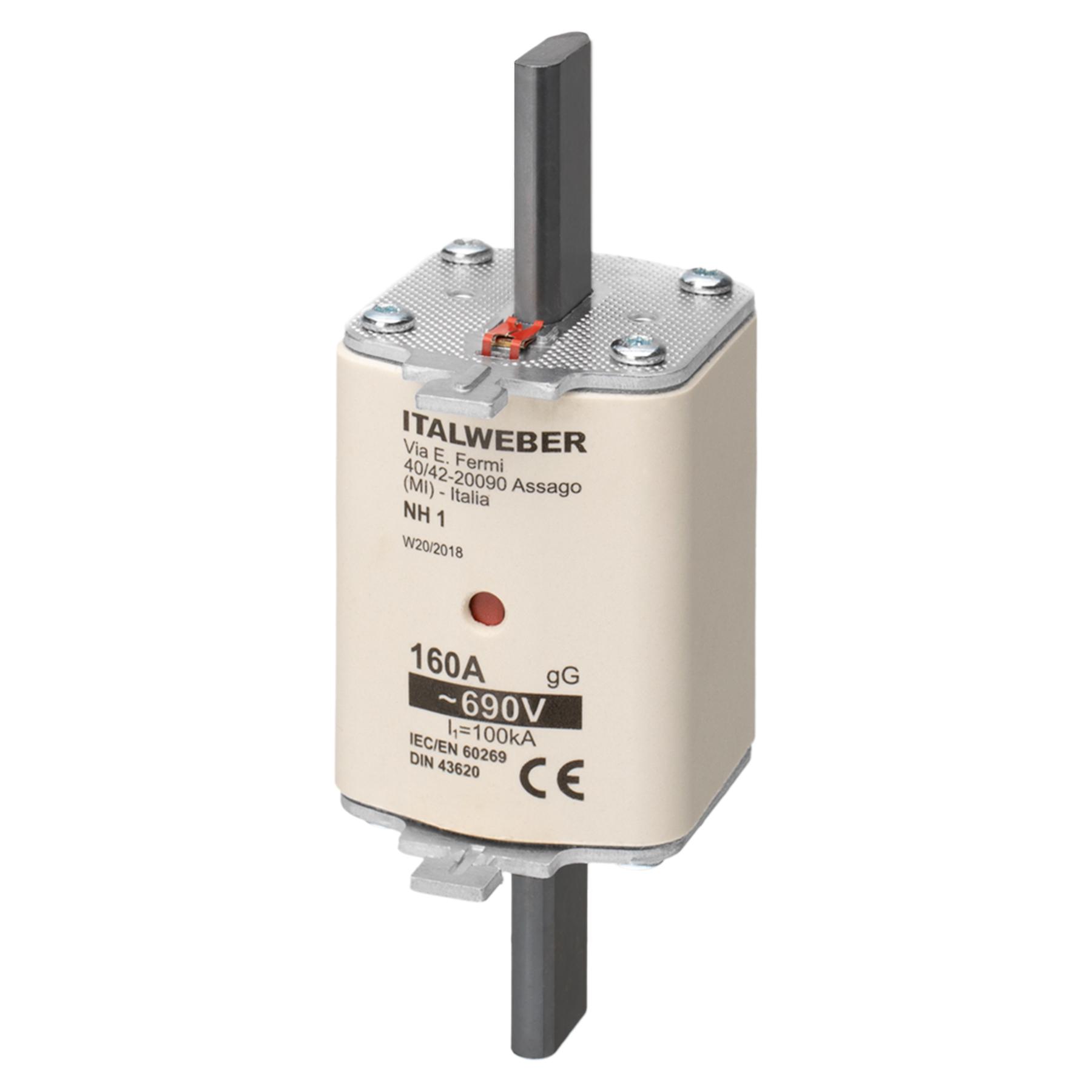 Предохранитель ножевой Italweber gG NH-1 KTF 160А 690 В (1610160)