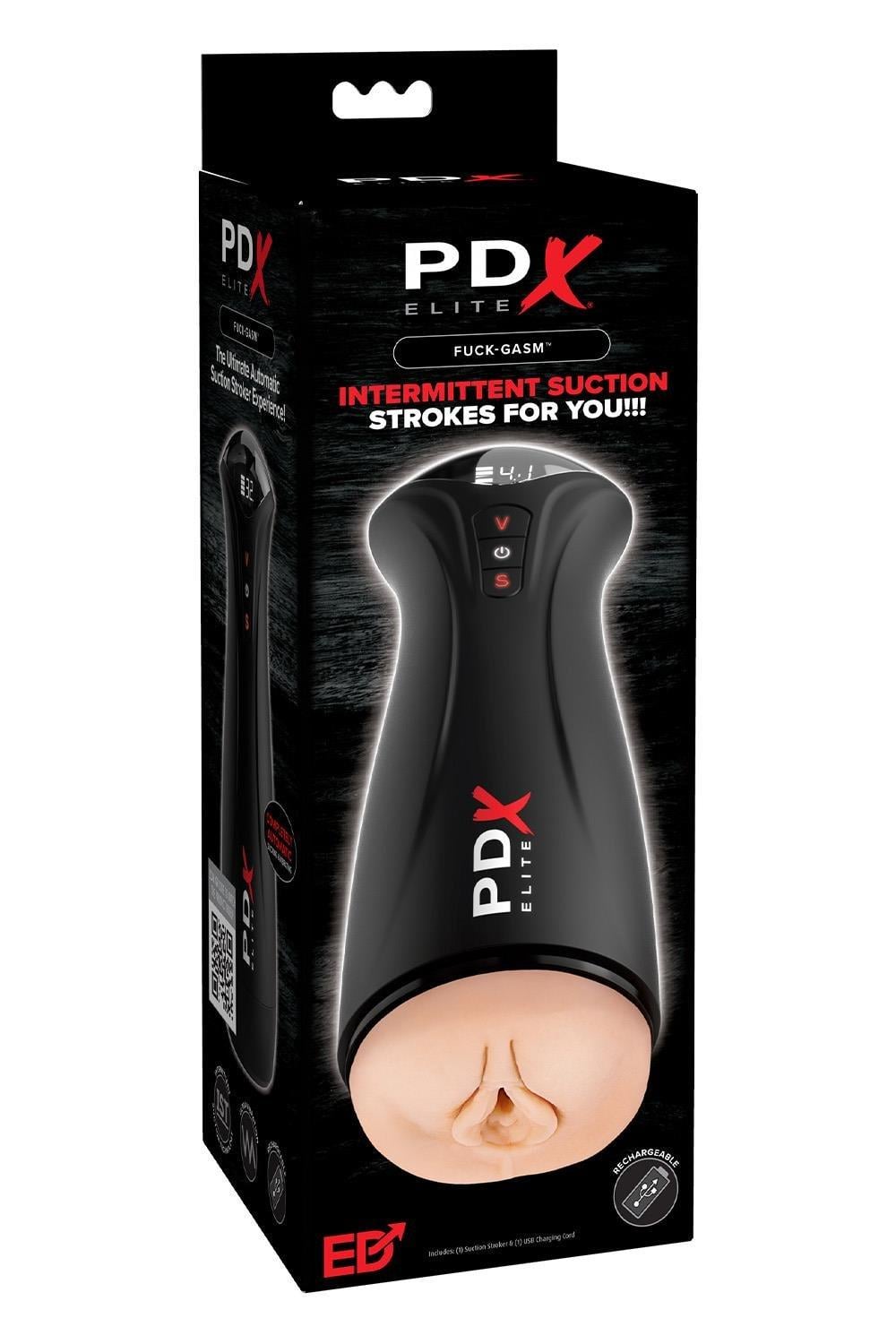 Вибромастурбатор вагина PipeDream PDX Elite 24,5 см Бежевый (P61603)