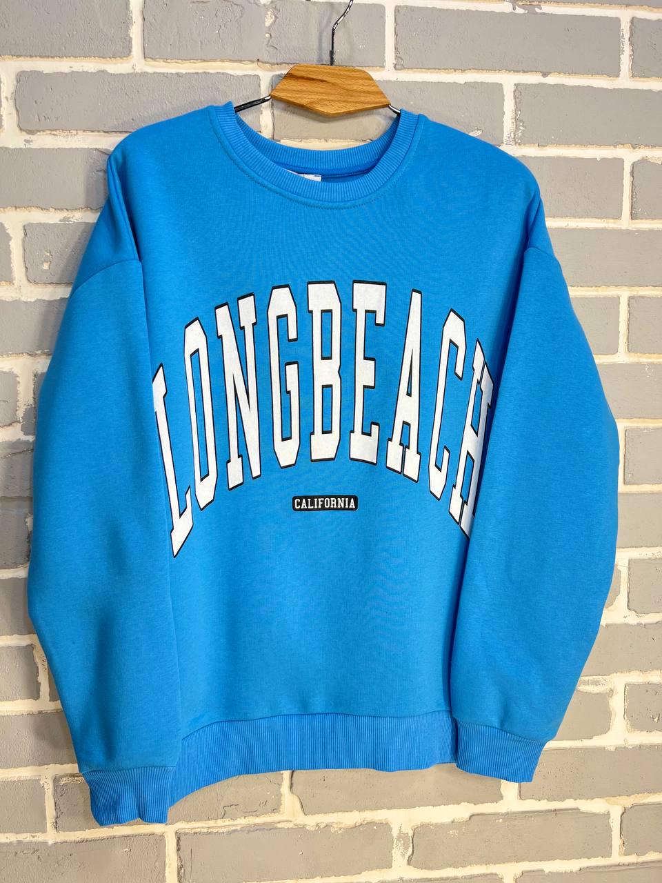 Свитшот женский QUZEN 488 long beach флис утепленный M Голубой (880) - фото 3 Свитшот женский QUZEN 488 long beach флис утепленный M Голубой (880) - фото 3