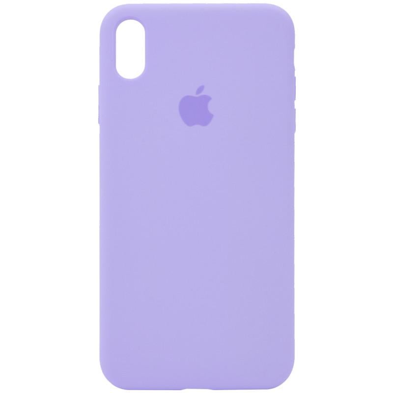 Протиударний чохол Silicone Case Full Protective AA для Apple iPhone XS Max 6.5" Бузковий/Dasheen