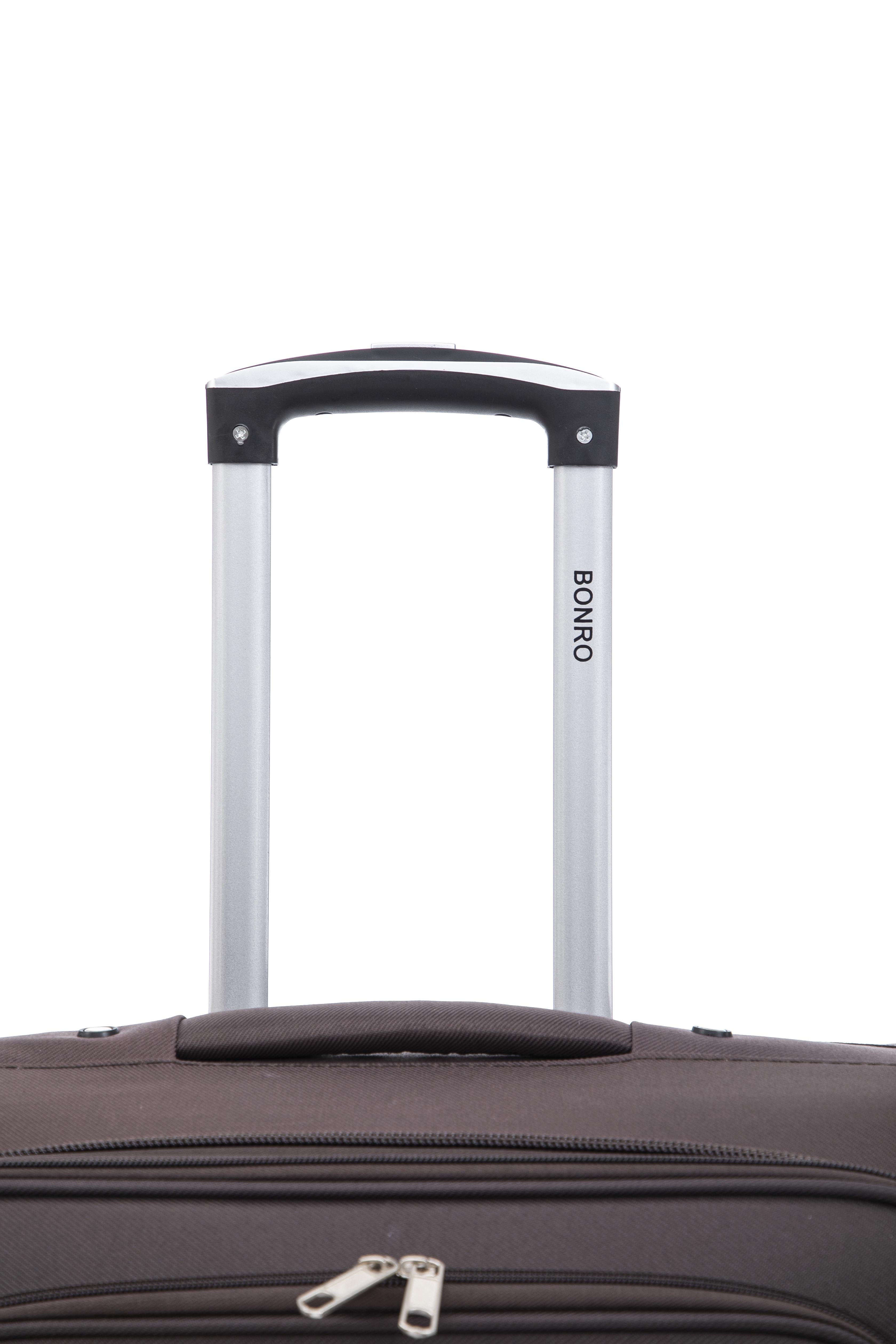 Валізи тканинні Bonro Tourist велика/середня 2 шт. Коричневий (5653) - фото 14