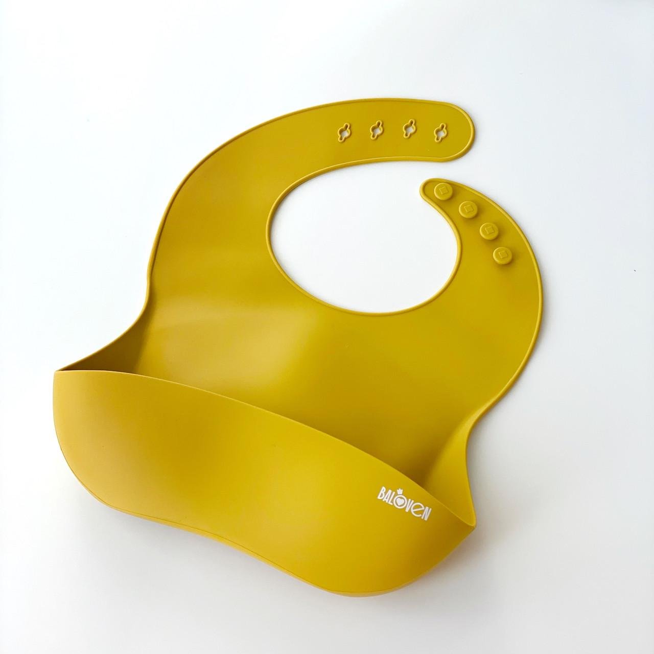 Слюнявчик силіконовий Баловень Musturd - фото 1