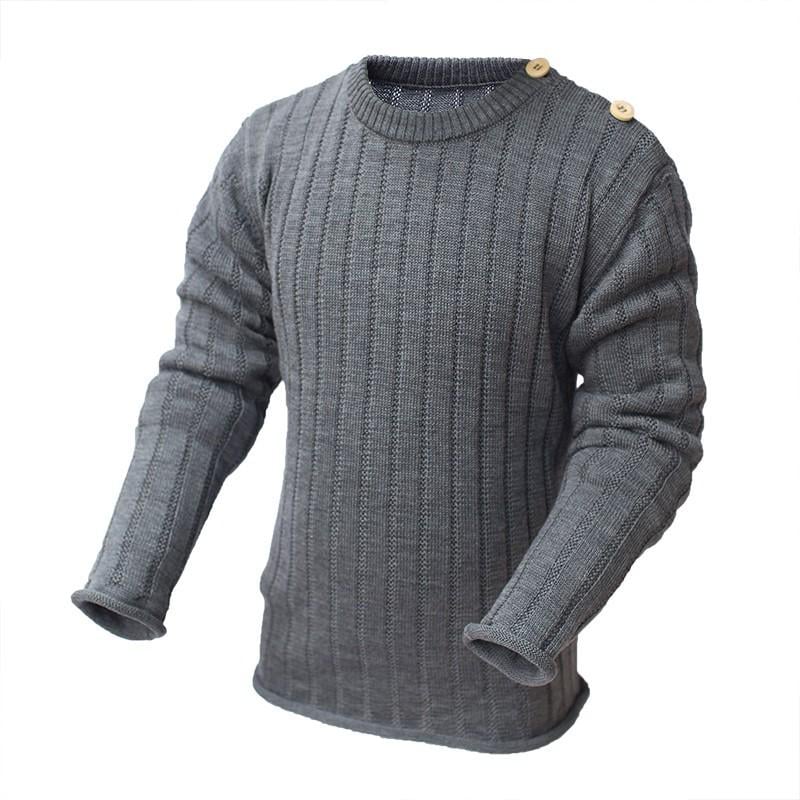 Джемпер из шерсти мериноса София 86-92 см Серый (111-6)