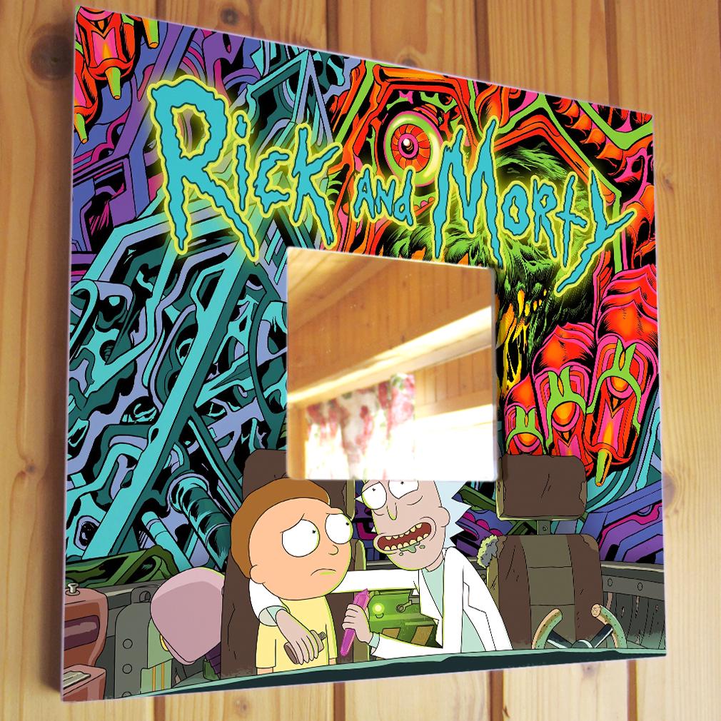 Зеркало декоративное "Рик и Морти" 260х260 мм (M04324)