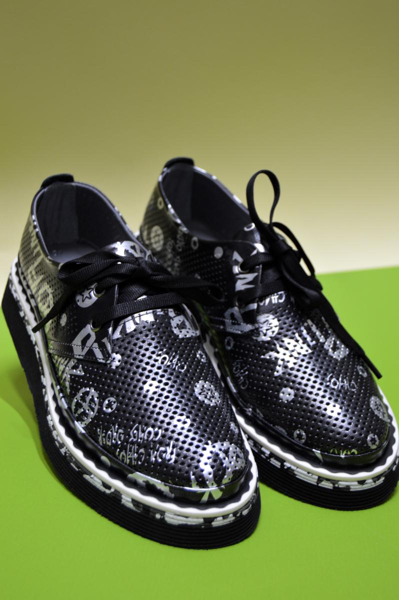 Туфлі жіночі Aquamarin зі срібнім малюнком р. 37 Чорний (94100670237) - фото 2 Туфлі жіночі Aquamarin зі срібнім малюнком р. 37 Чорний (94100670237) - фото 2