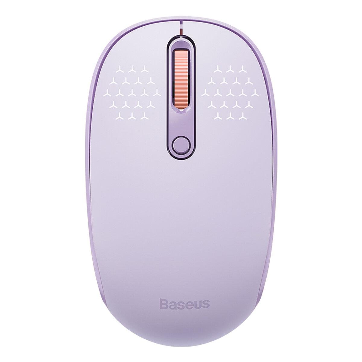 Компьютерная мышка беспроводная BASEUS F01B Tri-Mode Purple 800-1600 dpi оптическая (623196)