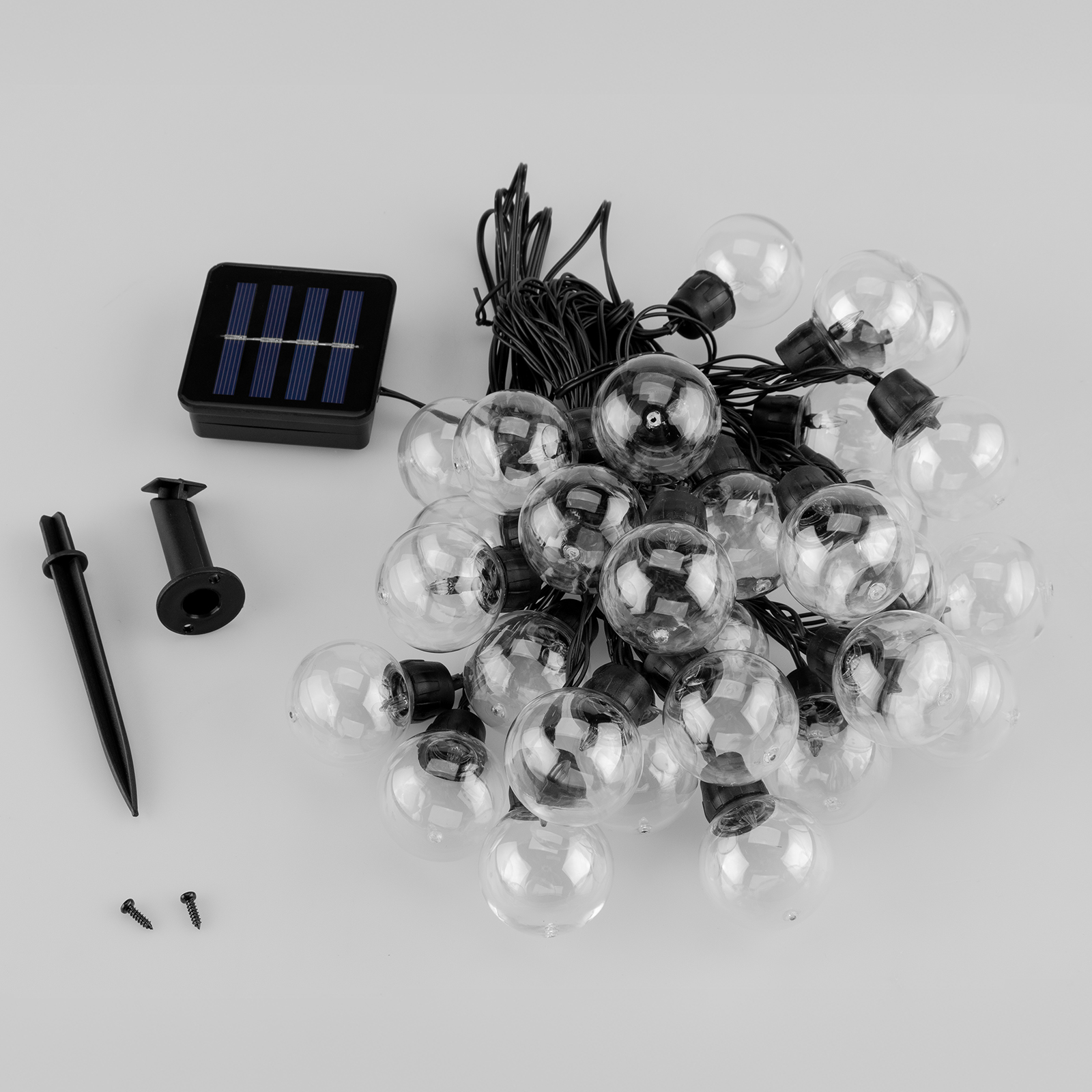 Гирлянда солнечная 30 LED-шариков 3000K IP44 Lumiled GLADI 2 теплый свет 10/60 м (34147260)