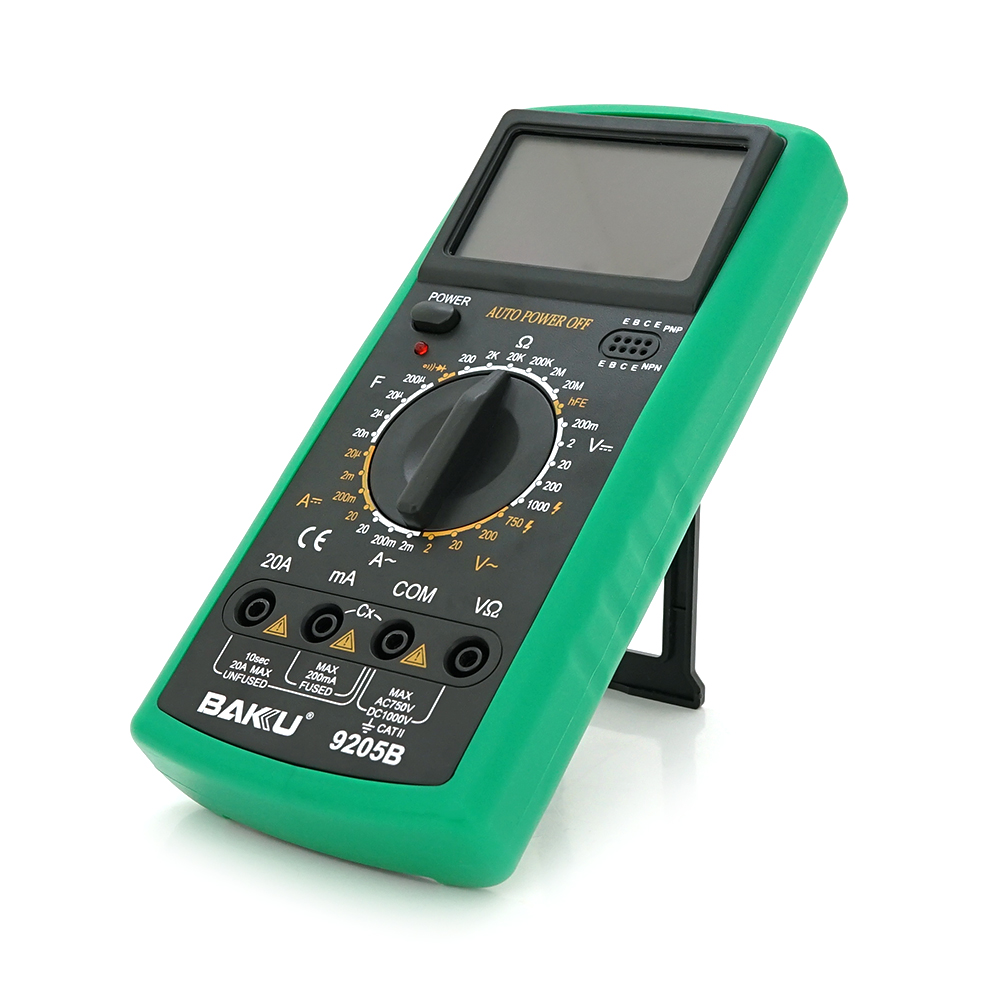 Мультиметр цифровой bakku с функциями измерения напряжения/тока и сопротивления (YUT_V3330)