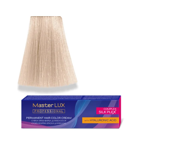 Крем-краска для волос стойкая Master LUX 12.81 специальный блонд 60 мл Жемчужно-пепельный Крем-краска для волос стойкая Master LUX 12.81 специальный блонд 60 мл Жемчужно-пепельный