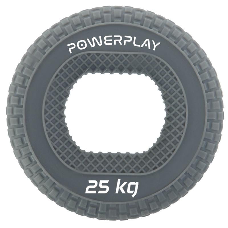 Эспандер кистевой силиконовый PowerPlay PP-4333 Hand Grip Large 25 кг Серый