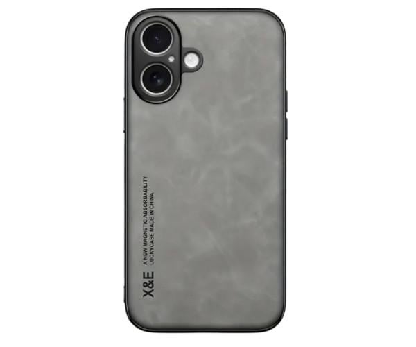 Чехол X&E для iPhone 17 с металлической вставкой и защитой на камеру Серый Чехол X&E для iPhone 17 с металлической вставкой и защитой на камеру Серый