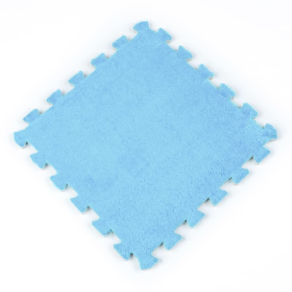 Коврик-пазл плюшевый Sticker Wall 30х30х1 см Мятный (SW-00002090)