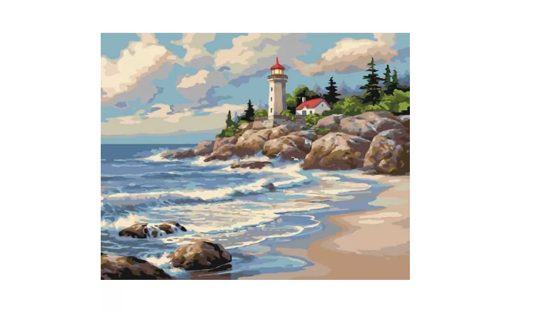 Картина по номерам Идейка Тихая бухта 40x50 см (KHO2249)