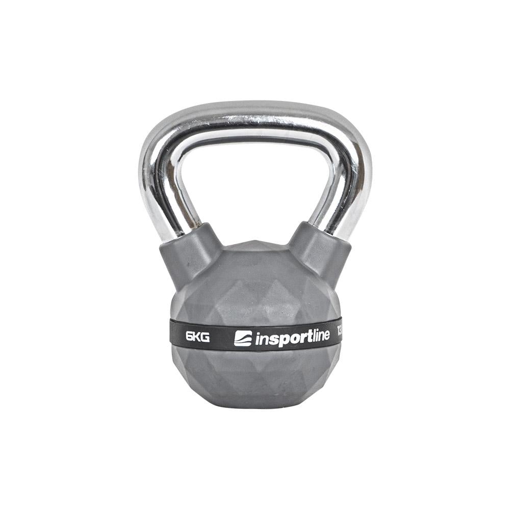 Гиря с резиновым покрытием inSPORTline Kettlebell PU 6 кг (299915)