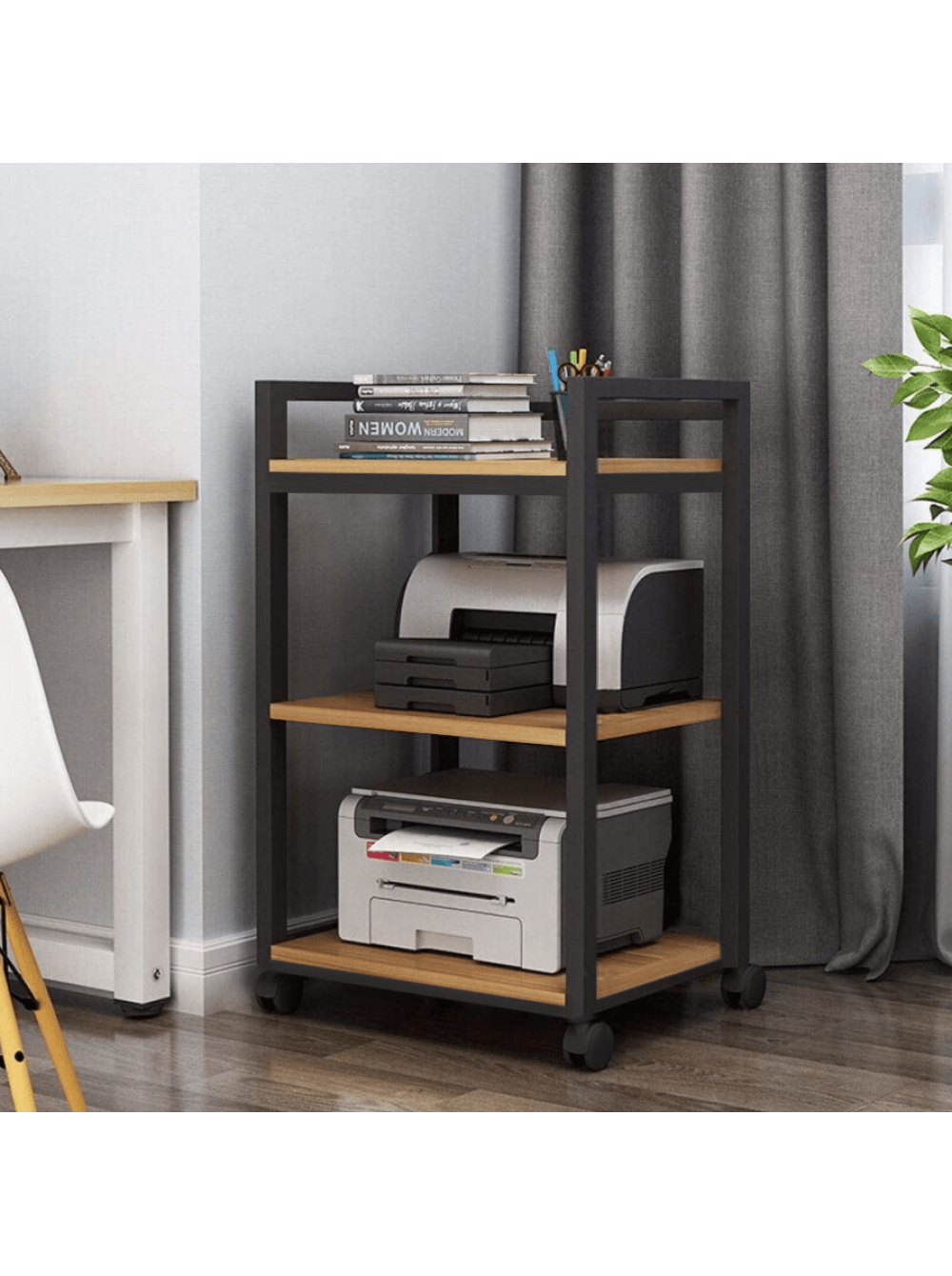 Стеллаж-полка для принтера и вещей MSM в стиле Loft Дуб Сонома (700-110)