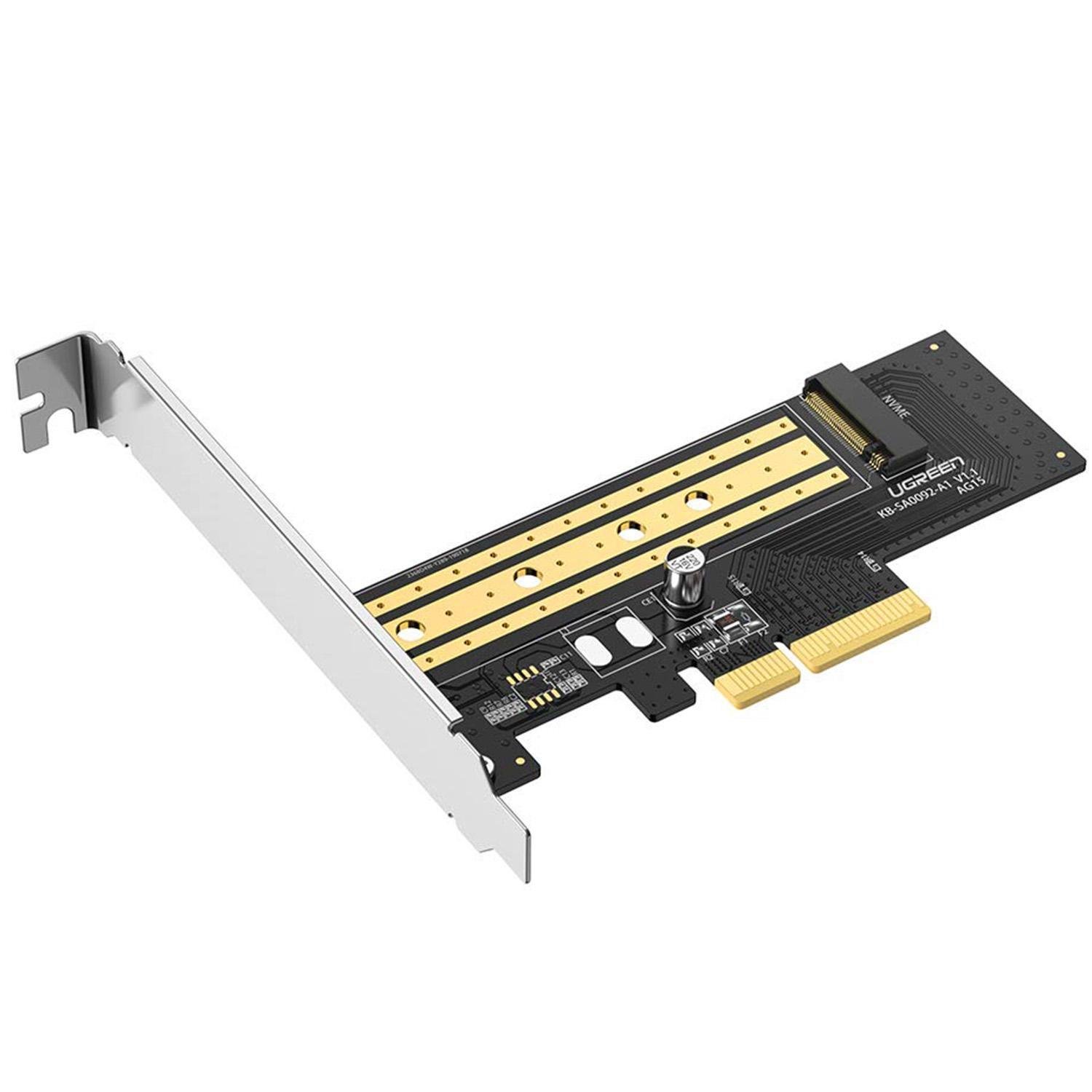 Адаптер для SSD UGREEN CM302 PCIe 3.0 x4 Чорний (70503)