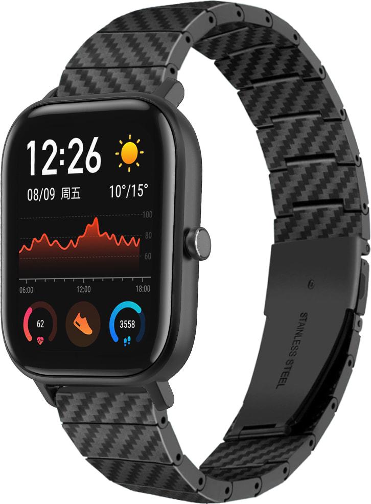 Ремешок Armrok для Amazfit GTS Black (31653-2B) Ремешок Armrok для Amazfit GTS Black (31653-2B)