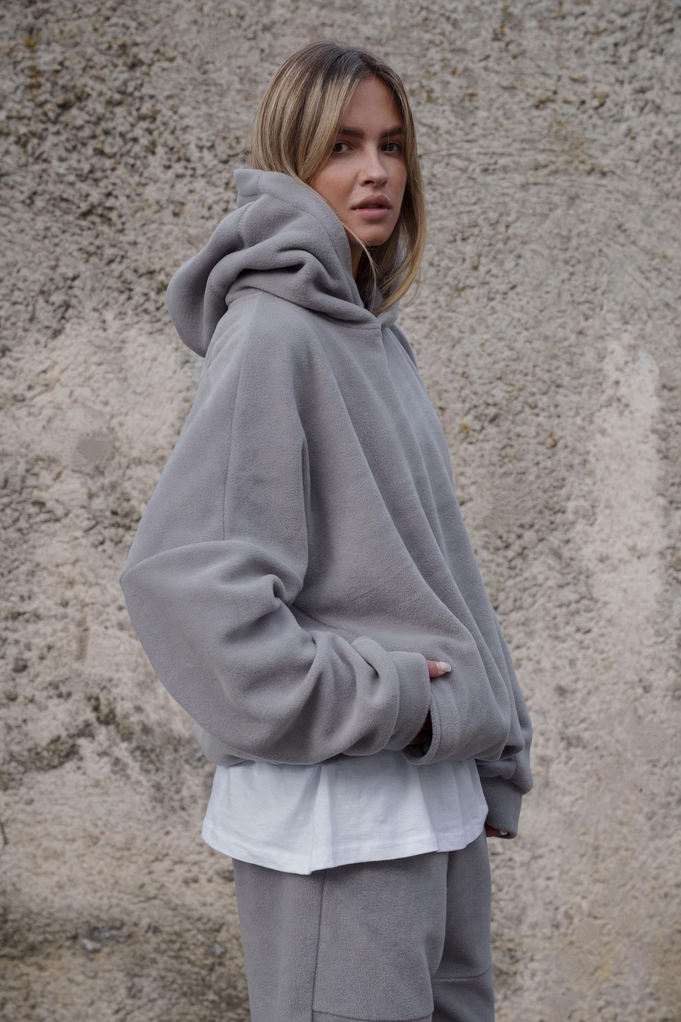 Худи Оверсайз с капюшоном Without Brand Soprano Gray (8055982) - фото 13 Худи Оверсайз с капюшоном Without Brand Soprano Gray (8055982) - фото 13