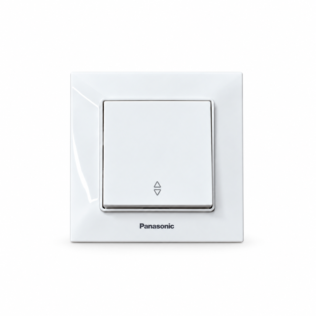 Выключатель одноклавишный проходной Panasonic Arkedia Slim Белый (GD_WNTC00032WH-UA)