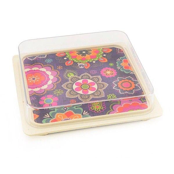 Тарілка для зберігання їжі Fissman Purpur 16x16x3 см (8954)