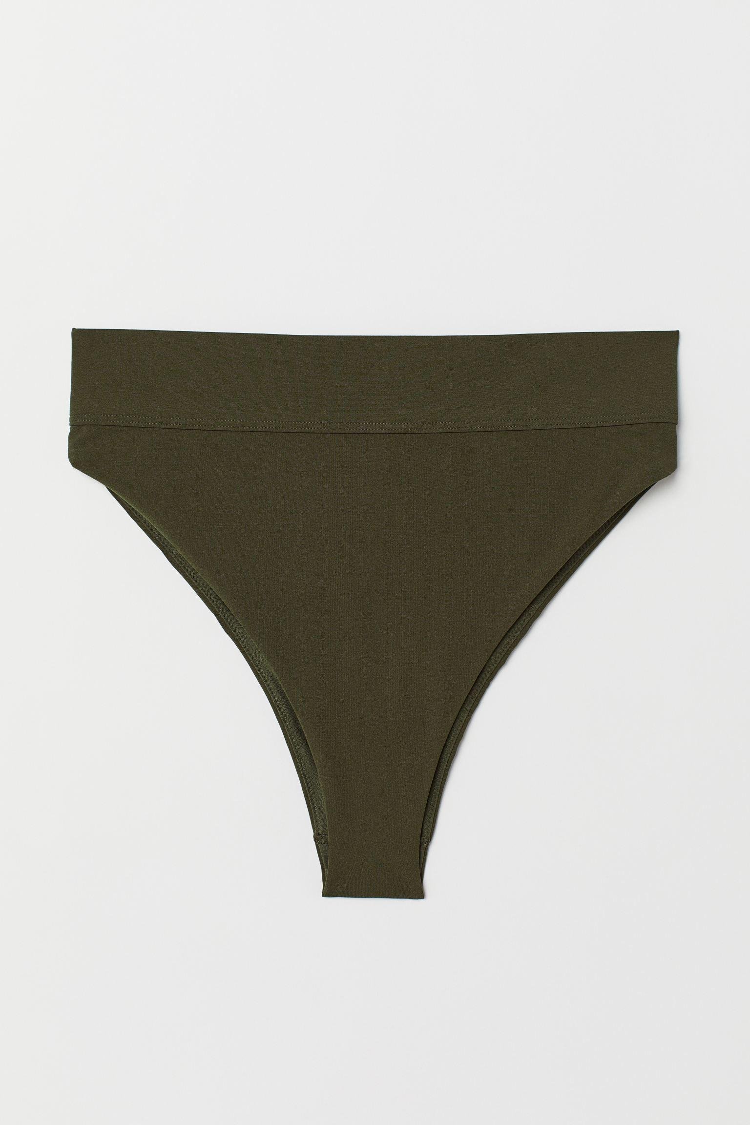 Трусики купальные H&M р. 42 Темно-зеленый хаки (911689009)