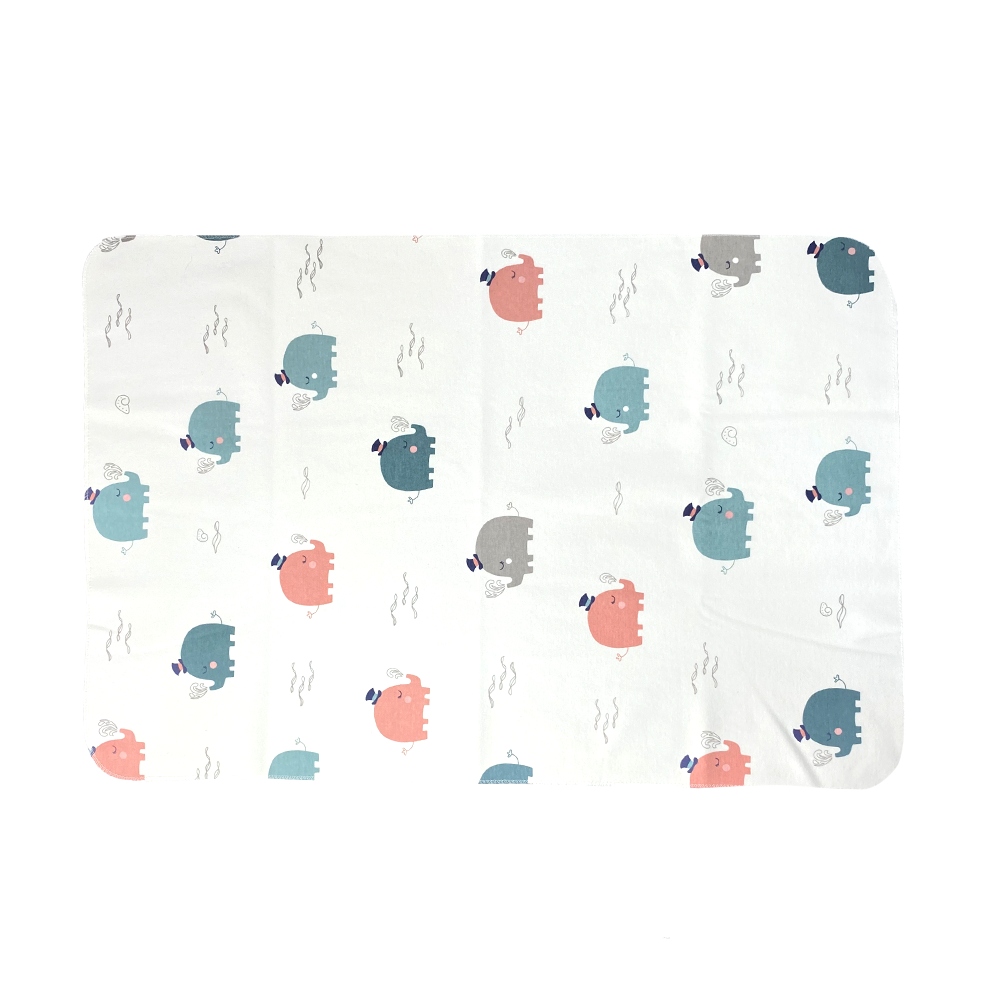 Пеленка для детей многоразовая Слоны бамбуковая 50х75 см (17894496)