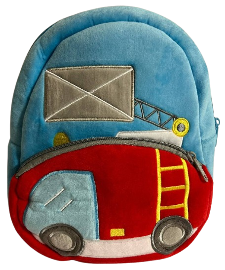 Рюкзак детский плюшевый Kakoo Пожарная машина 2-3 года (1142)