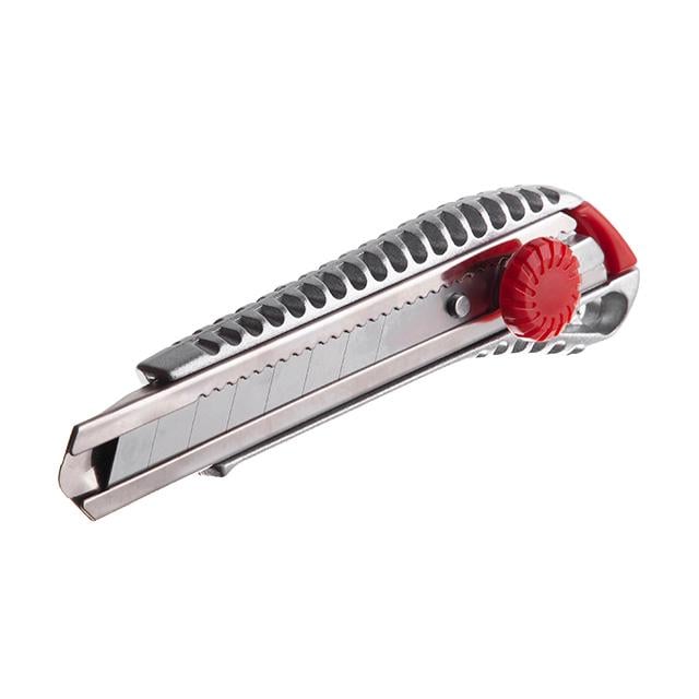 Ніж з відламним лезом Intertool 18 мм металева напрямна (HT-0507)