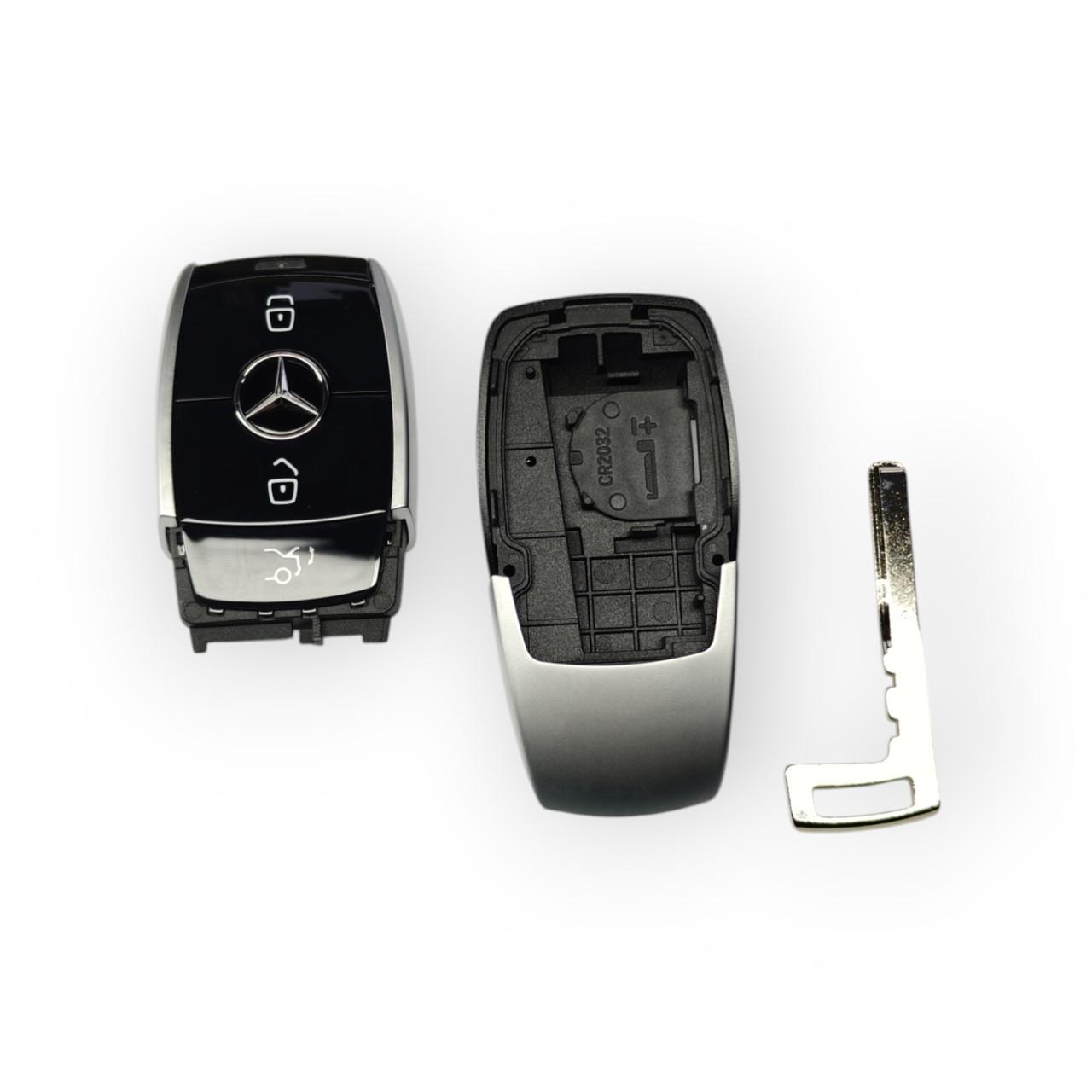 Корпус ключа Mercedes на 3 кнопки W213 Черный (2407038697) Корпус ключа Mercedes на 3 кнопки W213 Черный (2407038697)