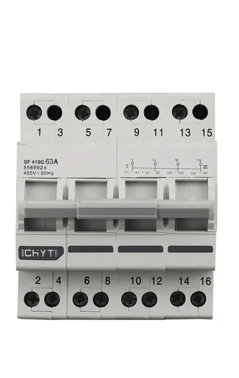 Выключатель-разъединитель CHYT 1-0-2 4P 63А трехпозиционный (CT008016)