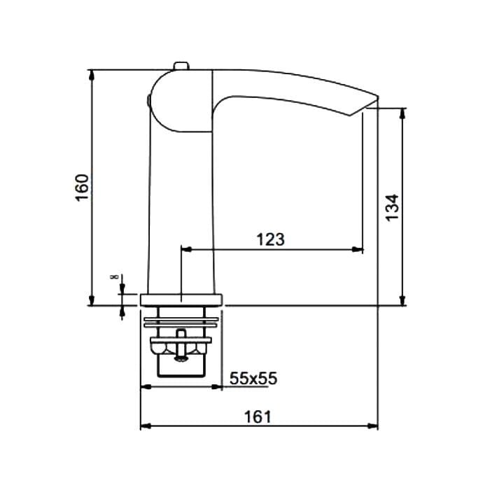 Смеситель термостат для умывальника Gappo Jacob G1007-50 Белый/Хром - фото 6