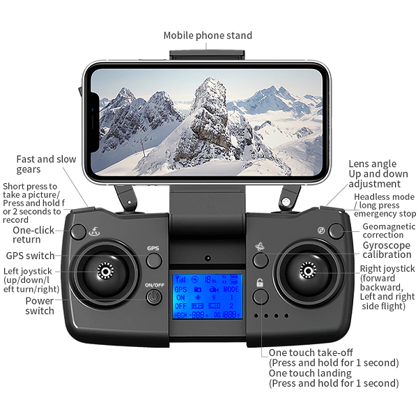 Квадрокоптер LYZRC L900 PRO SE с 4K и HD камерами GPS БК Black (d172) - фото 7 Квадрокоптер LYZRC L900 PRO SE с 4K и HD камерами GPS БК Black (d172) - фото 7