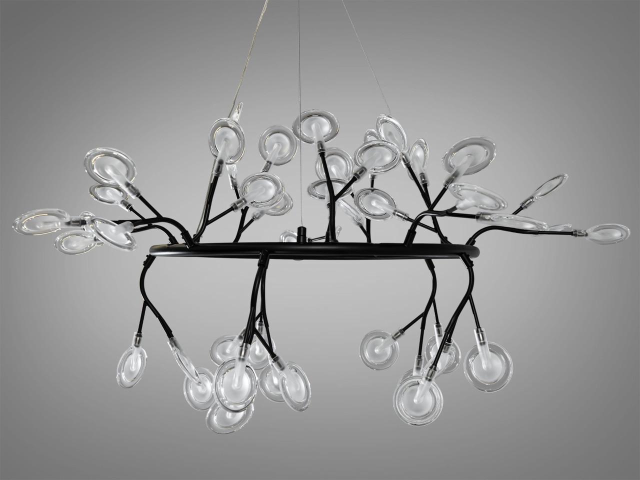 Люстра Светлячок EcoLed 27 ламп Y889-45C BK Черный