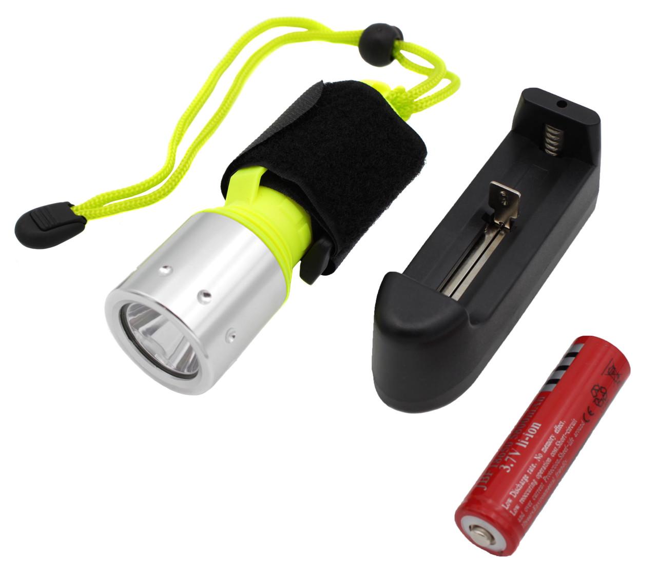 Фонарь Brillante PF 06-T6 подводный с креплением на руку (t6520)