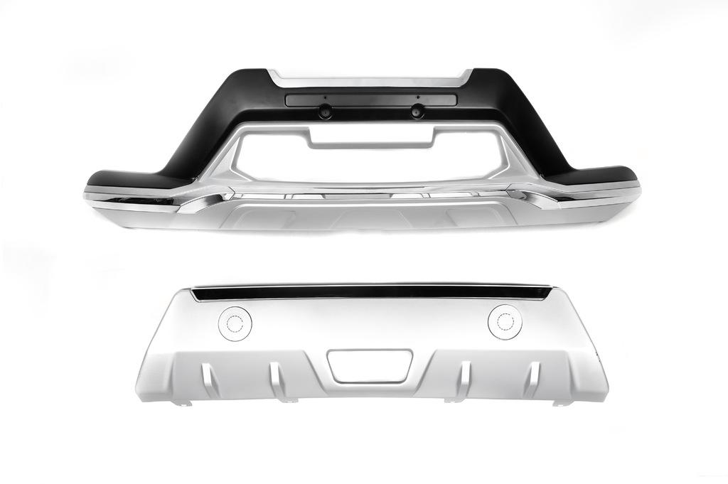Передняя и задняя накладки V3 Cixtai для Nissan X-trail T32/Rogue 2014-2021 гг. пластик