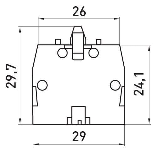 Контактный блок E.NEXT e.mb.be101 1NO 6A 240V AC/DC для кнопок, переключателей MB (p0810142) - фото 3 Контактный блок E.NEXT e.mb.be101 1NO 6A 240V AC/DC для кнопок, переключателей MB (p0810142) - фото 3